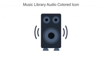Music Library Audio Colored Icon In Powerpoint Pptx Png And Editable Eps Format