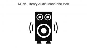 Music Library Audio Monotone Icon In Powerpoint Pptx Png And Editable Eps Format