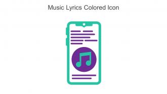 Music Lyrics Colored Icon In Powerpoint Pptx Png And Editable Eps Format