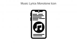 Music Lyrics Monotone Icon In Powerpoint Pptx Png And Editable Eps Format