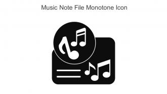 Music Note File Monotone Icon In Powerpoint Pptx Png And Editable Eps Format