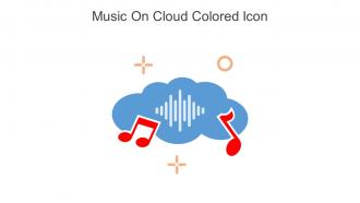Music On Cloud Colored Icon In Powerpoint Pptx Png And Editable Eps Format