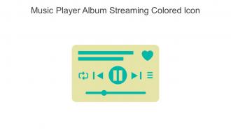 Music Player Album Streaming Colored Icon In Powerpoint Pptx Png And Editable Eps Format