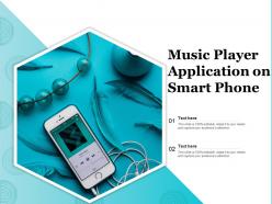 Music player application on smart phone