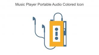 Music Player Portable Audio Colored Icon In Powerpoint Pptx Png And Editable Eps Format