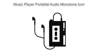 Music Player Portable Audio Monotone Icon In Powerpoint Pptx Png And Editable Eps Format