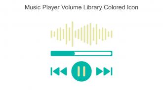 Music Player Volume Library Colored Icon In Powerpoint Pptx Png And Editable Eps Format