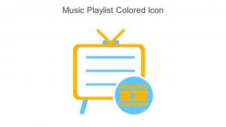 Music Playlist Colored Icon In Powerpoint Pptx Png And Editable Eps Format