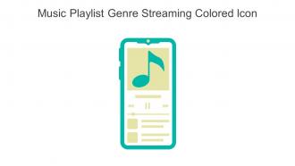 Music Playlist Genre Streaming Colored Icon In Powerpoint Pptx Png And Editable Eps Format