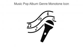 Music Pop Album Genre Monotone Icon In Powerpoint Pptx Png And Editable Eps Format