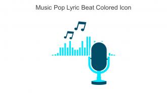 Music Pop Lyric Beat Colored Icon In Powerpoint Pptx Png And Editable Eps Format
