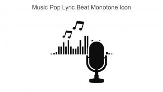 Music Pop Lyric Beat Monotone Icon In Powerpoint Pptx Png And Editable Eps Format