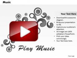 Music powerpoint template slide