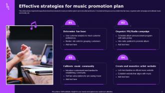Music Promotion Plan Powerpoint PPT Template Bundles Multipurpose