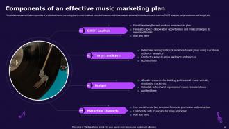Music Promotion Plan Powerpoint PPT Template Bundles Attractive