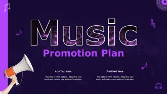 Music Promotion Plan Ppt Powerpoint Presentation Diagram Graph Charts