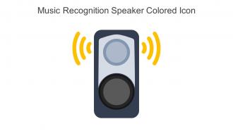 Music Recognition Speaker Colored Icon In Powerpoint Pptx Png And Editable Eps Format