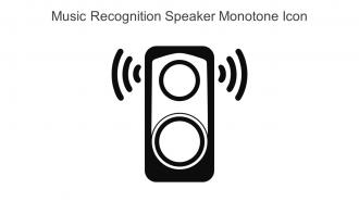 Music Recognition Speaker Monotone Icon In Powerpoint Pptx Png And Editable Eps Format