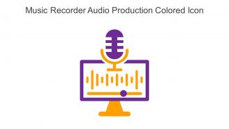 Music Recorder Audio Production Colored Icon In Powerpoint Pptx Png And Editable Eps Format