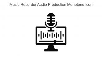 Music Recorder Audio Production Monotone Icon In Powerpoint Pptx Png And Editable Eps Format