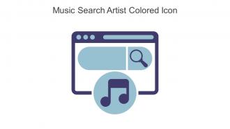 Music Search Artist Colored Icon In Powerpoint Pptx Png And Editable Eps Format