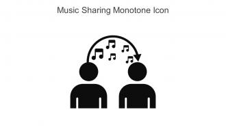 Music Sharing Monotone Icon In Powerpoint Pptx Png And Editable Eps Format