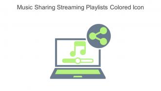 Music Sharing Streaming Playlists Colored Icon In Powerpoint Pptx Png And Editable Eps Format