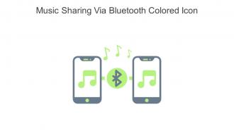 Music Sharing Via Bluetooth Colored Icon In Powerpoint Pptx Png And Editable Eps Format