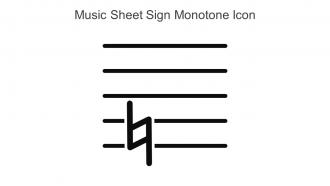 Music Sheet Sign Monotone Icon In Powerpoint Pptx Png And Editable Eps Format