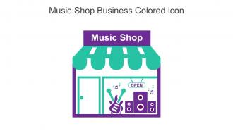 Music Shop Business Colored Icon In Powerpoint Pptx Png And Editable Eps Format