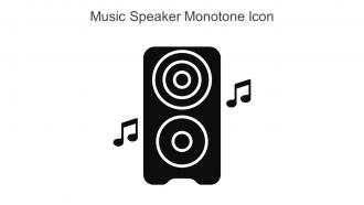 Music Speaker Monotone Icon In Powerpoint Pptx Png And Editable Eps Format