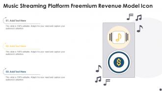 Music Streaming Platform Freemium Revenue Model Icon