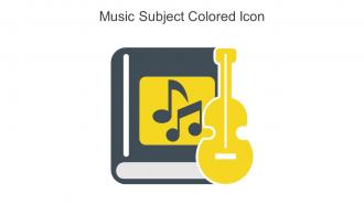 Music Subject Colored Icon In Powerpoint Pptx Png And Editable Eps Format