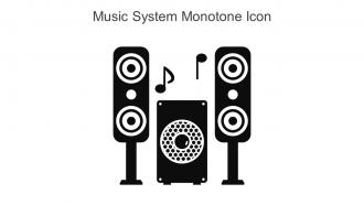 Music System Monotone Icon In Powerpoint Pptx Png And Editable Eps Format