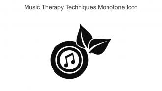 Music Therapy Techniques Monotone Icon In Powerpoint Pptx Png And Editable Eps Format