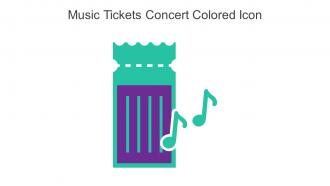 Music Tickets Concert Colored Icon In Powerpoint Pptx Png And Editable Eps Format