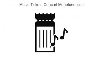 Music Tickets Concert Monotone Icon In Powerpoint Pptx Png And Editable Eps Format