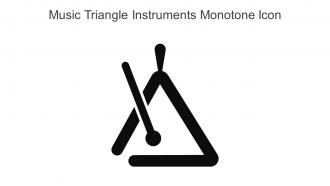 Music Triangle Instruments Monotone Icon In Powerpoint Pptx Png And Editable Eps Format