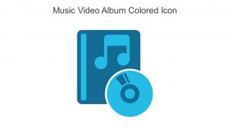 Music Video Album Colored Icon In Powerpoint Pptx Png And Editable Eps Format