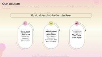 Music Video Distribution Platform Investor Funding Elevator Pitch Deck Ppt Template Template Best