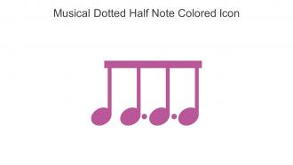 Musical Dotted Half Note Colored Icon In Powerpoint Pptx Png And Editable Eps Format