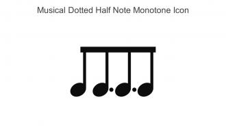 Musical Dotted Half Note Monotone Icon In Powerpoint Pptx Png And Editable Eps Format
