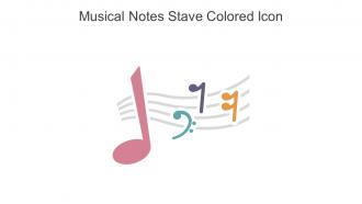 Musical Notes Stave Colored Icon In Powerpoint Pptx Png And Editable Eps Format