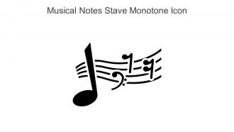 Musical Notes Stave Monotone Icon In Powerpoint Pptx Png And Editable Eps Format