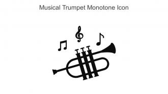 Musical Trumpet Monotone Icon In Powerpoint Pptx Png And Editable Eps Format