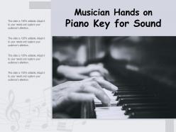 Musician Hands On Piano Key For Sound