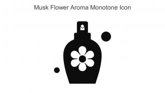Musk Flower Aroma Monotone Icon In Powerpoint Pptx Png And Editable Eps Format