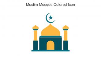 Muslim Mosque Colored Icon In Powerpoint Pptx Png And Editable Eps Format
