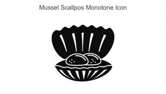 Mussel Scallpos Monotone Icon In Powerpoint Pptx Png And Editable Eps Format