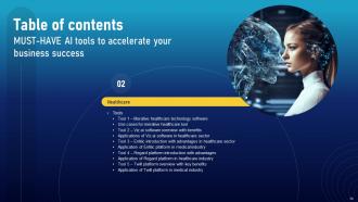 Must Have AI Tools To Accelerate Your Business Success Powerpoint Presentation Slides AI CD V Engaging Customizable